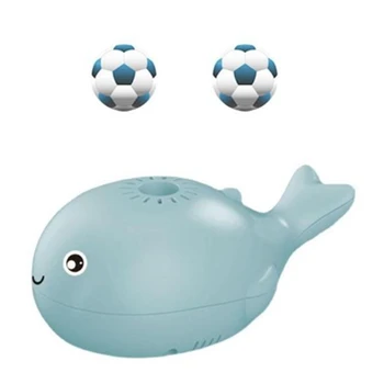 1 Комплект Маленьких китовых вееров Для детского творчества, Подвесной шарик на батарейках, Милые мини-ручные игрушки-веера без листьев, синие