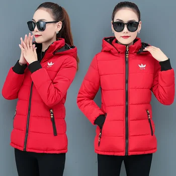 2023 Новое двустороннее хлопковое пальто, Короткое женское зимнее корейское пальто Slim Fit, Легкое Маленькое хлопковое пальто