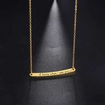 Sipuris Индивидуальное Текстовое ожерелье с именем, Персонализированное Ожерелье с гравировкой из нержавеющей стали Для женщин, Модные ювелирные изделия из кристаллов, подарки